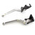NICEDOLL CNC Clutch Brake Levers Fit for RE Classic 350 350cc Meteor 2021-2025, Super Meteor 650 2023, Hunter 350 HNTR 2022-2024 Silver Long