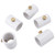 Mornajina 20 Packs 1/2" PVC Misting Nozzles Coupling with Brass Mist Nozzle Replacement Head for Outdoor Misting Cooling System, Atomizing Misting Sprayer with Steel Atomizing Nozzle 0.016" Orifice