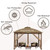 Gazebo Universal Replacement Mosquito Netting – Hugline 10' x 12' Outdoor Mesh Netting Screen 4-Panel Sidewall Curtain with Zipper (Khaki)
