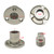 Garboard Boat Drain Plug Kit for 1 Inch Hole Marine 316 Stainless Steel Vent Connector with Screws