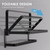 BOZWELL Bathroom Lavatory Towel Rack with Two Towel Bars,20-Inch Towel Holder with Shelf BZ105-A (Matte Black)