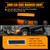 OFFKAT Front Fender LED Side Marker Lights for 1981-1991 Chevy C10 C20 C30 GMC C1500 C2500 Suburban Blazer Jimmy, Smoked Lens Side Bumper Marker Lamps, Amber LED Side Markers Turn Signal Light, 2 PCS