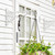 Sungmor Cast Iron Hanging Plant Bracket, 16.5" Large Outdoor Wall Plant Hangers, 2pcs White Heavy Duty Hanging Basket Hooks, Decorative Hooks for Flower Pot, Lantern, Wind Chime, Hummingbird Feeder