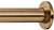 Ivilon Tension Curtain Rod - Spring Tension Rod for Windows or Shower, 54 to 90 Inch. Warm Gold