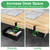 Tolare Under Desk Metal Drawer, Under Desk Drawer Organizer, 360° Swivel Hidden Under Desk Storage Drawers Slide out, No Drill Desk Pencil Drawer Organizer Tray for Home Office Storage