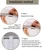 No Hooks Needed Waterproof Shower Curtain Liner PEVA 72" x 78" Hookless for Bathroom Shower Curtains (3D Silk)