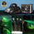 BORUIT RJ-3000 Rechargeabe LED Headlamp Super Bright with Green Light, 3 Modes Super Bright USB Head Lamp IPX4 Waterproof Headlight for Adults USB Outdoor Fishing Camping