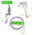 8PCS Adjustable Picture Hanging Wire Kit(6.56FT, 3 Hooks) Picture Rail Hanging System Sturdy Gallery Display Rail Rope with 3 Hooks for Exhibition Art Gallery Frames Display