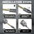 METOTY 4" Concrete Hole Saw,100mm Masonry Hole Saw, with 220mm SDS Plus Shank Connecting Rod for Concrete Brick Cement Stone Wall Drilling Home Improvement