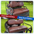 NOKINS 4PCS Golf Cart Seat Covers Kit, Front and Rear Seat Covers Fits YAMAHA/G29/Drive2 Standard Seat Cushion, Yamaha Vinyl Diamond Replacement Seat Covers, No Stapler(Brown Brown 8438)