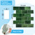 Art3d Peel and Stick Green Wall Tiles – 12"x12" Thicker Design Backsplash, Self-Adhesive Tile for Kitchen & Bathroom Renovation