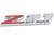 Aimoll 2pcs (Small Size) Z71 Off Road Emblems,3D Aolly Decal Emblems for GMC Chevy Silverado Sierra Suburban Colorado. (Chrome Red)