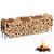 Ebeneze 8.6FT Firewood Rack Holder Outdoor, Heavy Duty Metal Firewood Storage Stand for Patio, Stable Log Holder Wood Stacker Firewood Organizer for Porch Backyard