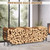 Ebeneze 8.6FT Firewood Rack Holder Outdoor, Heavy Duty Metal Firewood Storage Stand for Patio, Stable Log Holder Wood Stacker Firewood Organizer for Porch Backyard