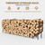 Ebeneze 8.6FT Firewood Rack Holder Outdoor, Heavy Duty Metal Firewood Storage Stand for Patio, Stable Log Holder Wood Stacker Firewood Organizer for Porch Backyard