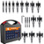 Carbide Hole Saw Kit for Metal TCT Hole Saw Drill Bit Set Hole Cutter Kit for Stainless Steel 14PCS(9/16" to 2-1/8")