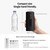 BREEDEN Travel Bottles for Toiletries, Shower Bottle 3-in-1 Dispenser, 3.4 oz + 1.7 oz x2,TSA Approved, Leak-Proof Refillable Containers for Shampoo, Body Wash, Ideal for Gym & Travel (Black)