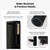 BREEDEN Travel Bottles for Toiletries, Shower Bottle 3-in-1 Dispenser, 3.4 oz + 1.7 oz x2,TSA Approved, Leak-Proof Refillable Containers for Shampoo, Body Wash, Ideal for Gym & Travel (Black)