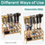 viewcare Boot Rack with Shoe Rack, Boot Rack Organizer Tall Boots for Closet, Bamboo Wood Shoe Shelf Storage Organizer for Entryway Small Space