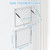 GOOFCXO 2 Pcs Wall Mount Clothes Drying Rack 26 X 31.5 Laundry Room Organizer Laundry Drying Rack Foldable Stainless Steel Drying Rack Clothing Space Saver Laundry Rack for Hanging Clothes Sock Towel