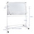 whiteboard Stand Only,Whiteboard Mounting Brackets,Adjustable whiteboard Easel Only,Restaurant Stand Up White Board,Large Rolling White Board Stand Only, for Home and Office Student。