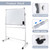 whiteboard Stand Only,Whiteboard Mounting Brackets,Adjustable whiteboard Easel Only,Restaurant Stand Up White Board,Large Rolling White Board Stand Only, for Home and Office Student。