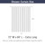 Gibelle Extra Long Shower Curtain 72 x 84, Tall Blue Ombre Shower Curtain for Bathroom, Waffle Weave Fabric Shower Curtain Set with Hooks, Water Repellent, Machine Washable
