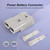 Uddick 350 Amp Battery Power Connector, 600V Quick Disconnect Connector for Forklift, Recovery Winch Towing (Grey 2PCS 2/0AWG)