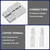 Uddick 350 Amp Battery Power Connector, 600V Quick Disconnect Connector for Forklift, Recovery Winch Towing (Grey 2PCS 2/0AWG)