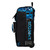 Boombah Rolling Catchers Superpack Bat Bag - 23-1/2" x 13-1/2" x 9-1/2" - Telescopic Handle - Holds 4 Bats - Wheeled Version - The Natural 3 Black/White/Columbia Blue