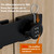 GDFOX Mechanical Password Rotary Hasp Locks, Door Security Slide Latch Lock for Small Doors, Cabinets, Barn Door, Bathroom, Outdoor, Garage, Garden (Black)