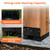 EONECROSS 10PCS 6x6 Post Base for Concrete Heavy Duty Black E-Coated 6x6 Post Bracket Anchor Adjustable Base with 1" Standoff for Deck Pergola Patio Gazebo Porch (Included Screws)