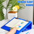 Nuanchu 2 Pcs Folding Slant Board for Writing 14 x 12 Inch Large Slanted Clipboard Adjustable Tilted Writing Boards Sloped Surface to Improve Handwriting Legibility Endurance (Blue)