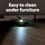 Zippi Sweeper Pro - 2025 New and Improved Lightweight Sweeper, Perfect for Short Carpet Hardwood and Tile, Triangular Design Allows for Sweeping in Corners, LED Light, 1 Hr Cleaning Time