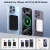【Fathersdaygift】 10000mAh Magnetic Power Bank Wireless Portable Charger with USB-C Cable LED Display Foldable Battery Pack for iPhone17/ 16/15/14/13/12/Pro/Pro Max Series Charging Compact Silicone Black