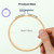 Caydo 6 Pieces 3 Inch Embroidery Hoop with Metal Screw, Small Embroidery Hoops Set, Bamboo Cross Stitch Hoop Ring for Art Craft Sewing, Home Ornaments