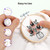 Caydo 6 Pieces 3 Inch Embroidery Hoop with Metal Screw, Small Embroidery Hoops Set, Bamboo Cross Stitch Hoop Ring for Art Craft Sewing, Home Ornaments