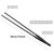 FRUTA Aquarium Tweezers Stainless Steel Straight Tweezer with Carbonation Protection Coating Against Rust Extra Long Reptiles Feeding Tongs Tools for Aquatic Tank Plants,15 inch- Black Straight