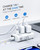 DOACE Voltage Converter US to Europe, 350W Converter for European Travel for Curling Iron and Hair Straighteners, 220V to 110V Converter Plug Adapter with 2 USB A & 2 USB C Ports