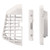 Deflecto Easy Clean Louvered Dryer Hood with Bird Guard, 4” Hood, White