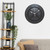 ArogGeld Barbell Wooden Wall Clock Rustic Style Battery Operated Silent Non Ticking Clocks Numerals Decorative for Kitchen Living Room Bedroom Office Farmhouse Gift 10 Inch, White, qq2zw693307k