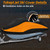 Tokept Trailerable Jet Ski Cover, 300D Heavy Duty Waterproof PWC Cover with Reflective Strip Vents, Fits Seadoo, Yamaha, GTX, Kawasaki, Honda, Polaris 1 Seater 96" to 102" L（Black&Orange）