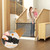 Dog Pet Mesh Stairs - Baby Safety Barrier for Stairway - No Drilling Indoor Puppy Gates - Banister to Banister Baby Gates