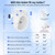 SAMODRA Non-Electric Bidet Attachment for Toilet – Self-Cleaning Dual Nozzle (Frontal & Rear Wash), Adjustable Water Pressure, Fits Most Toilets, Easy Installation (Ocean Blue)