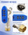 Upgraded Outdoor Faucet Lock System, Gate Valve LockoutDevice, One-Piece Design, Brass Material, Blue Handle