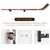TOBWOLF 2PCS Hockey Stick Display Case, Hockey Stick Hanger Holder, Wall Mount Hockey Stick Horizontal Rack, Hockey Stick Bracket - Black