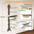 HYDERMUS Cowboy Hat Rack Wall Mount, Solid Wood Arrow Design 6 Pieces, Cowboy Hat Holder, Western Decor, Hat Organizer Storage, Hat Hanger Hook for Entryway Closet, Walnut