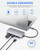 USB C Hub, 8-in-1 Type C Hub with 4K USB C to HDMI, Ethernet Port, USB-C Power Delivery (PD) Port, 2 USB 3.0 Ports, USB 2.0 Port, SD/TF Card Reader, Compatible with MacBook Pro Air and Type C Laptops