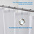 Amazer Long Stall Shower Curtain Liner Washable, 54 x 78 Inches, Fabric Shower Liner with 2 Bottom Stones, Waterproof RV Shower Curtain Liner, 9 Grommet Holes, Hotel Quality, White