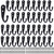 Hajoyful Coat Hooks-38 Pack Farmhouse Hooks with Metal Screws, Black Decorative Rustic Coat Hooks Rack, Wall Mounted Single Prong Robe Hook,Vintage Organizer Hanging Wire Hook Clothes Hanger
